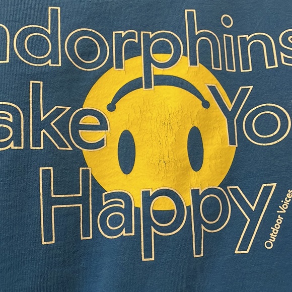 OV Outdoor Voices Endorphins Make You Happy Sweatshirt Unisex Small - Picture 4 of 4